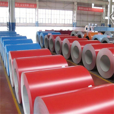 Ppgi Ppgl Prepainted Dx51d เหล็กม้วนชุบสังกะสี Metal