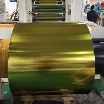 ETP Electrolytic Steel Tinplate แผ่นพิมพ์สีทองสำหรับทำบรรจุภัณฑ์โลหะ