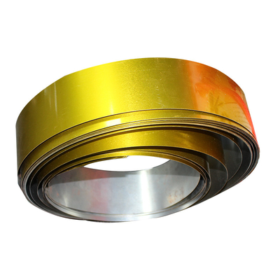 T4 5.6/2.8 แผ่นดีบุกเคลือบดีบุก 0.6 มม. ETP สีทอง Electrolytic