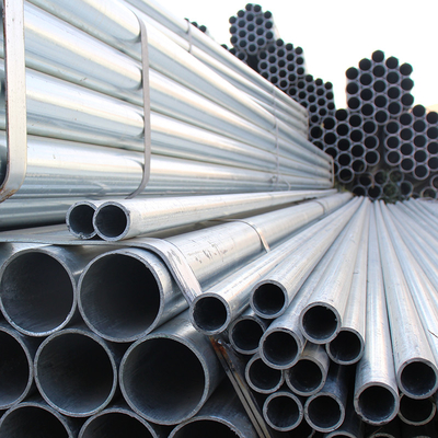 Hot Dip Galvanized Steel GI Pipe และท่อ 1 มิลลิเมตร-20 มิลลิเมตรสําหรับการก่อสร้าง